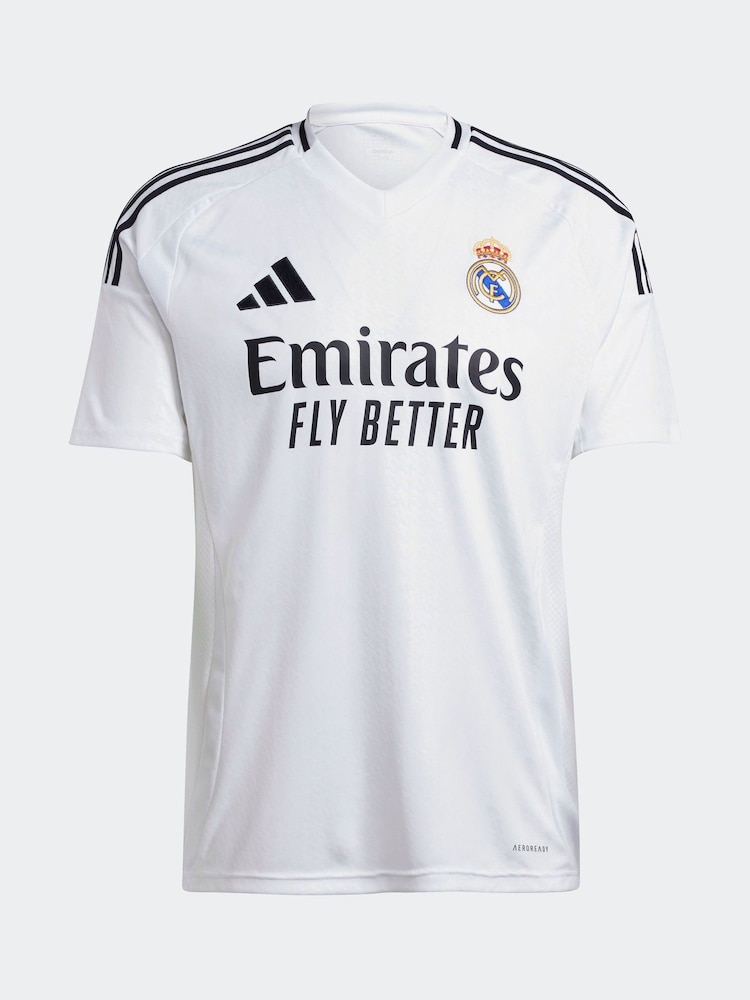 adidas White Real Madrid 24/25 Home Jersey - Image 17 of 18