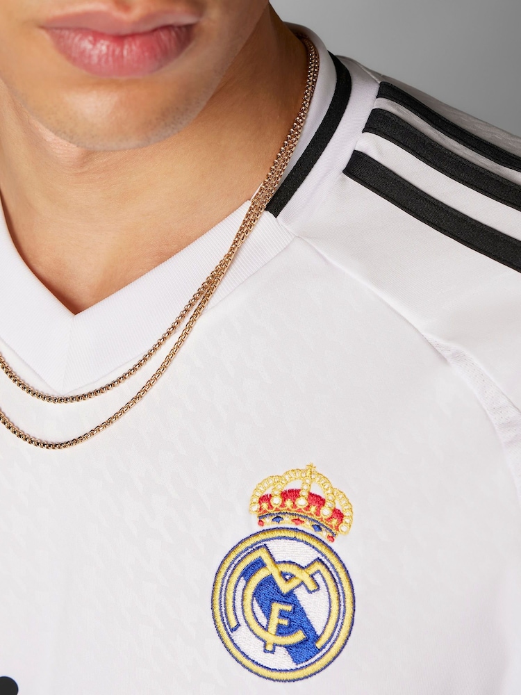 adidas White Real Madrid 24/25 Home Jersey - Image 5 of 18