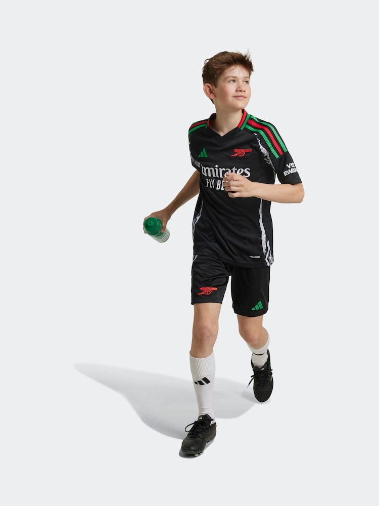 adidas Black Kids Arsenal 24/25 Away Jersey - Image 1 of 1