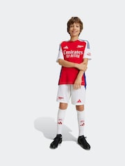 adidas White Kids Arsenal 24/25 Home Shorts - Image 1 of 8