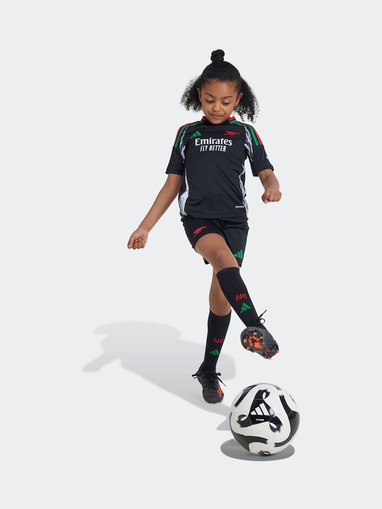 adidas Black Kids Arsenal 24/25 Away Mini Kit - Image 1 of 8