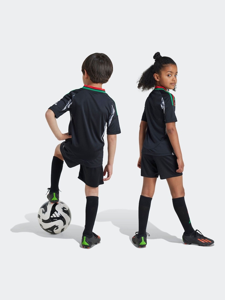 adidas Black Kids Arsenal 24/25 Away Mini Kit - Image 3 of 8
