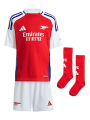 adidas Red/White Kids Arsenal 24/25 Home Mini Kit - Image 5 of 14