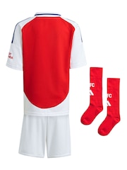 adidas Red/White Kids Arsenal 24/25 Home Mini Kit - Image 7 of 14