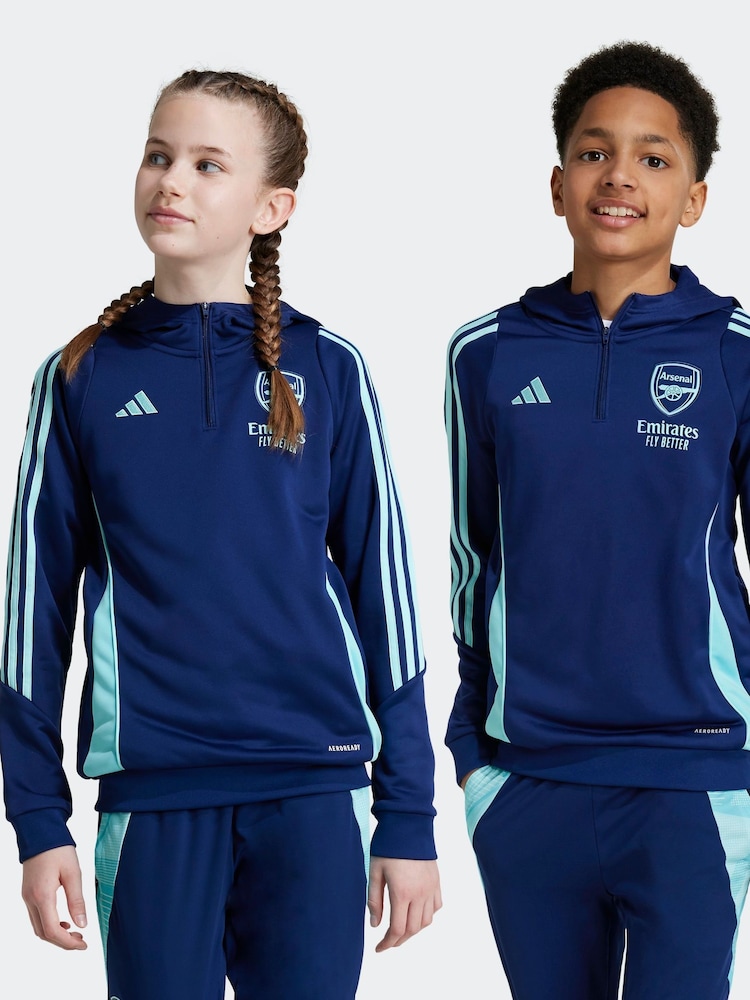 adidas Navy Kids Arsenal Tiro 24 Training Hoodie - Image 1 of 6