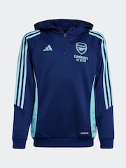 adidas Navy Kids Arsenal Tiro 24 Training Hoodie - Image 6 of 6