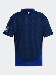 adidas Navy Kids Manchester United 24/25 Away Jersey - Image 4 of 4