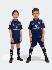 adidas Navy Kids Manchester United 24/25 Away Mini Kit - Image 1 of 13