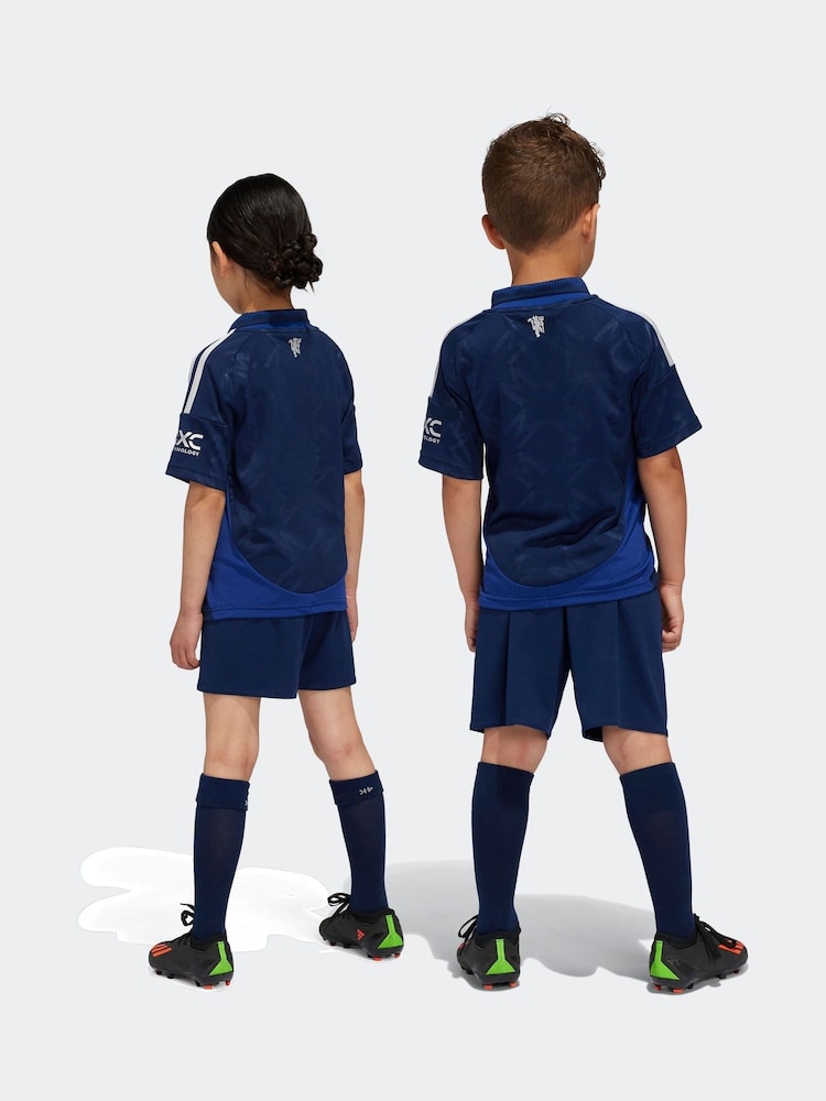 adidas Navy Kids Manchester United 24/25 Away Mini Kit - Image 2 of 13