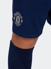 adidas Navy Kids Manchester United 24/25 Away Mini Kit - Image 5 of 13