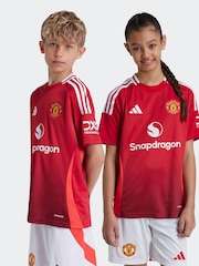 adidas Red Kids Manchester United 24/25 Home Jersey - Image 1 of 8