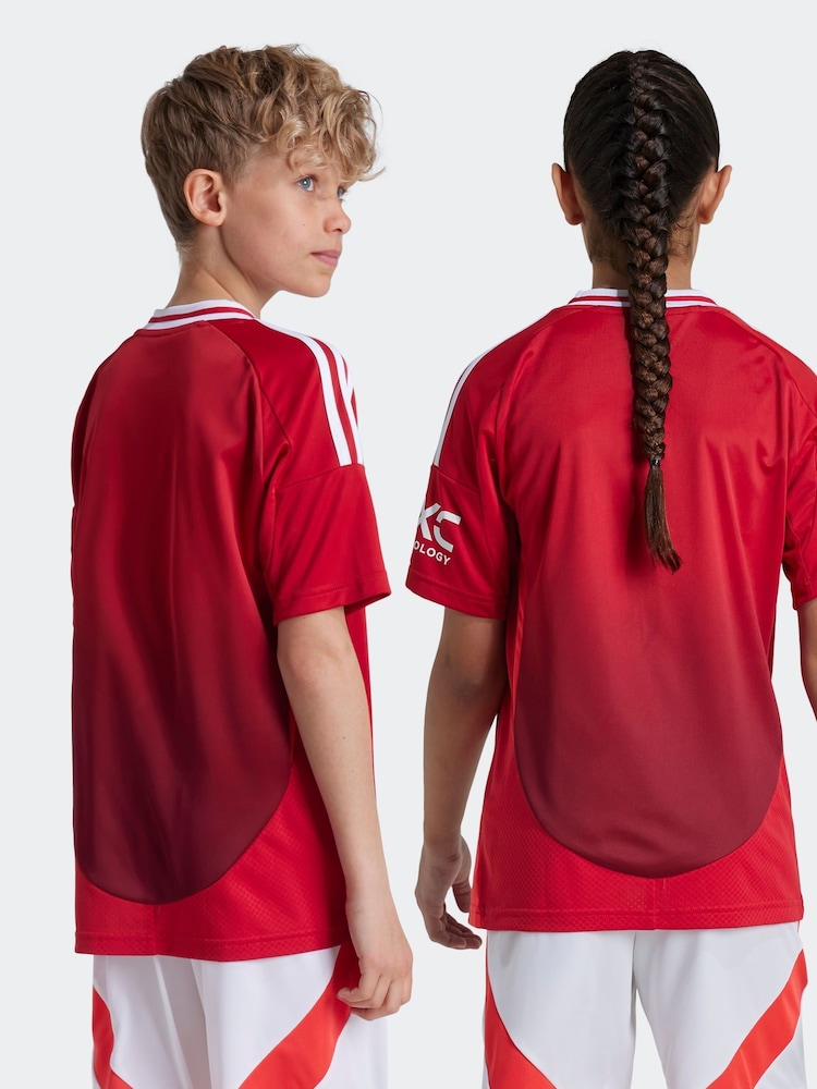 adidas Red Kids Manchester United 24/25 Home Jersey - Image 2 of 8