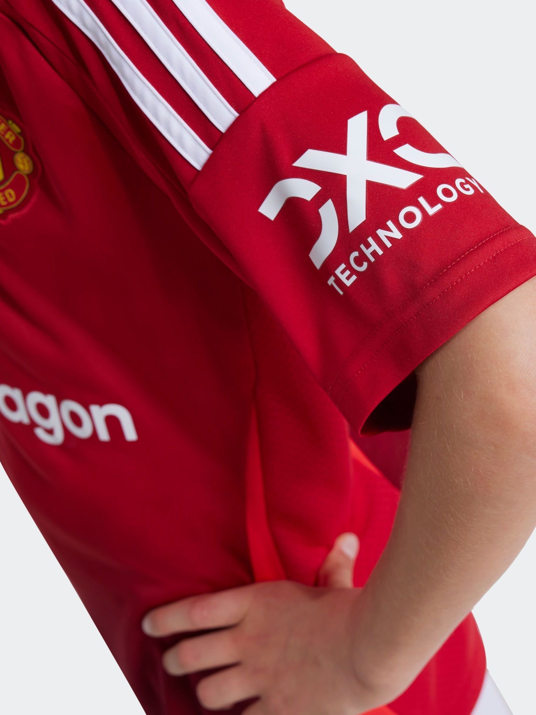 Buy adidas Red Kids Manchester United 24/25 Home Jersey from