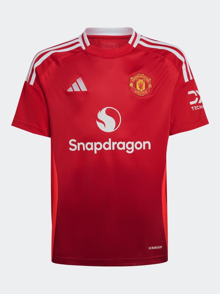 adidas Red Kids Manchester United 24/25 Home Jersey - Image 7 of 8