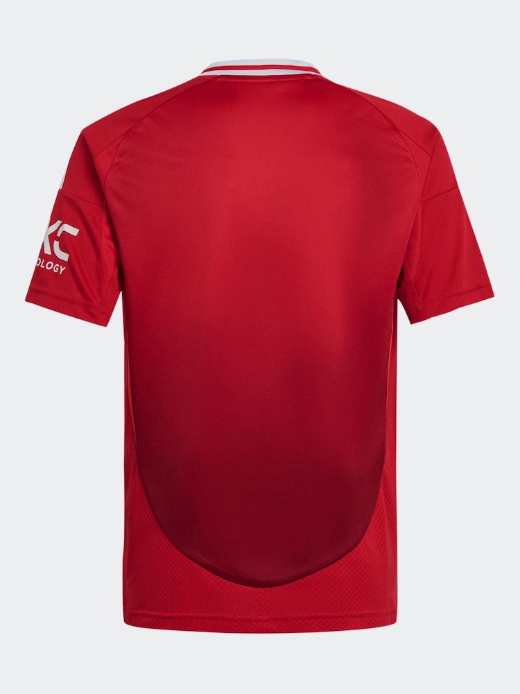 adidas Red Kids Manchester United 24/25 Home Jersey - Image 8 of 8