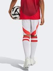 adidas White Kids Manchester United 24/25 Home Shorts - Image 2 of 7