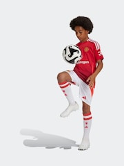 adidas White Kids Manchester United 24/25 Home Shorts - Image 4 of 7