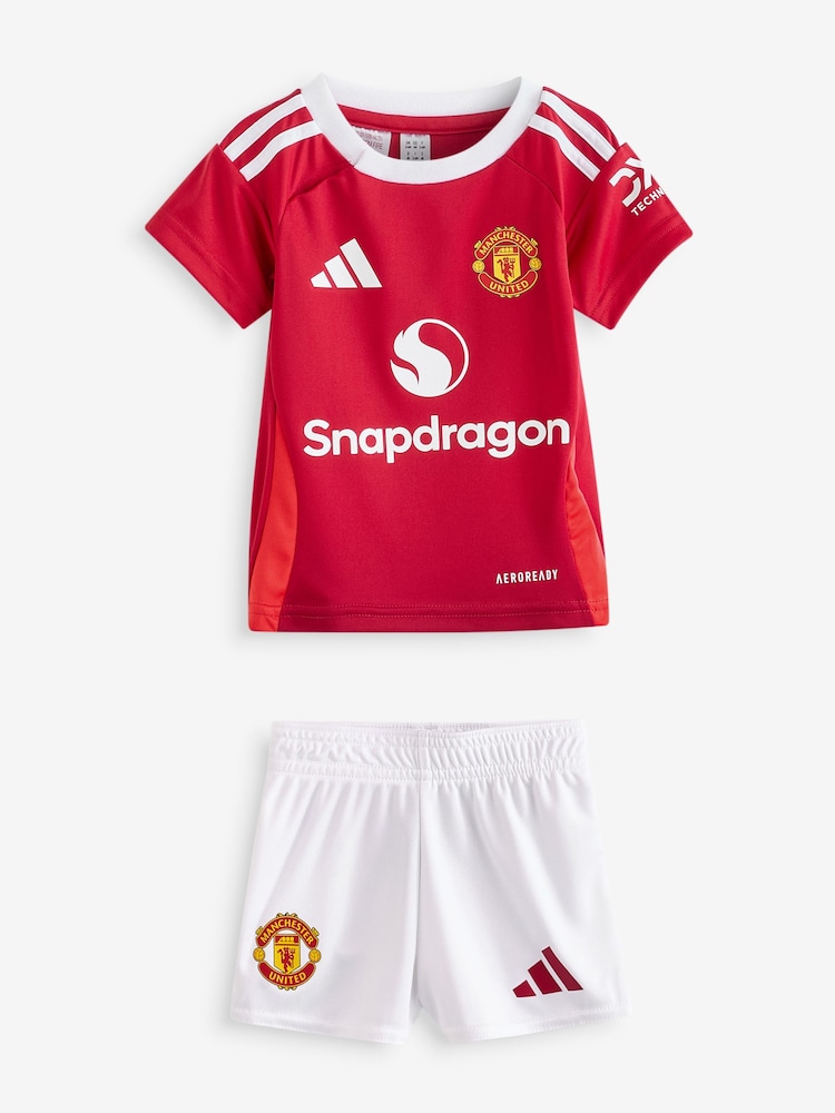 Conjunto para bebé de local del Manchester United 24/25 de Adidas - Imagen 1 de 8
