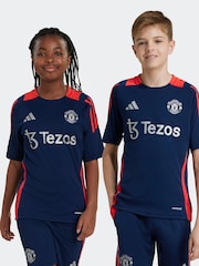 adidas Navy/Red Kids Manchester United Pre Match Tiro 24 Training Jersey - Image 1 of 7