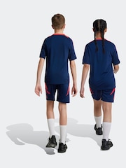 adidas Navy/Red Kids Manchester United Tiro 24 Training Shorts - Image 2 of 6