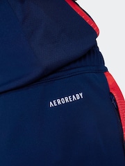 adidas Navy/Red Kids Manchester United Tiro 24 Joggers - Image 6 of 6