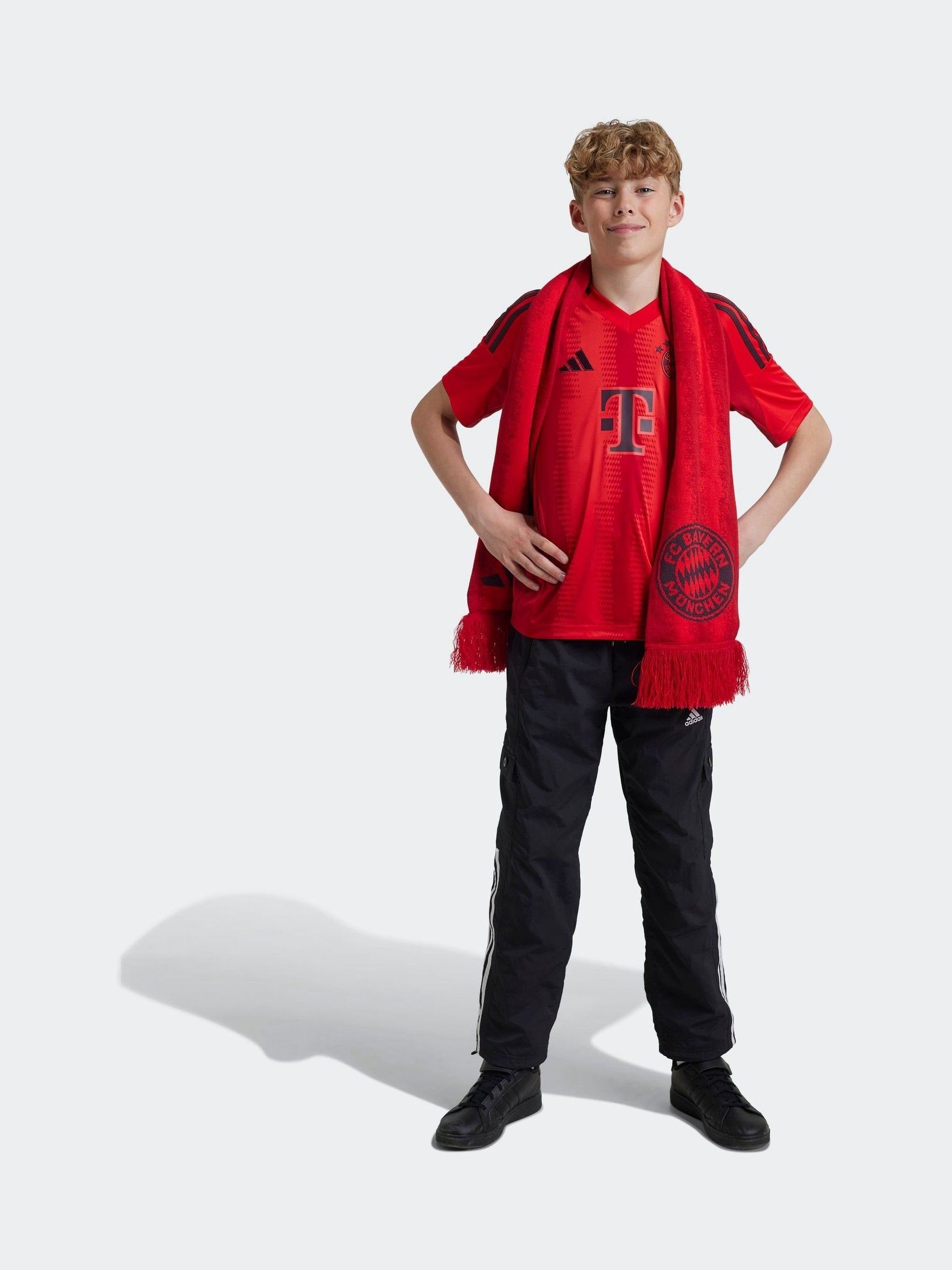 boys red adidas