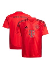 adidas Red Kids FC Bayern 24/25 Home Jersey T-Shirt - Image 8 of 10