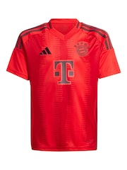 adidas Red Kids FC Bayern 24/25 Home Jersey T-Shirt - Image 9 of 10