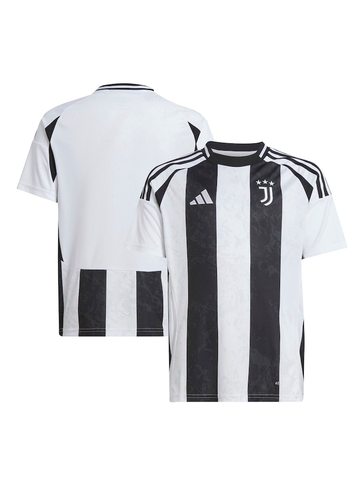adidas White/Black Kids Juventus 24/25 Home Jersey - Image 6 of 8