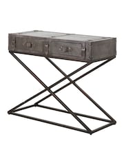 Pacific Peppercorn Leather Console Table - Image 6 of 6
