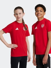 adidas Red Kids Arsenal 100% Cotton T-Shirt - Image 1 of 6