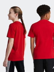 adidas Red Kids Arsenal 100% Cotton T-Shirt - Image 3 of 6