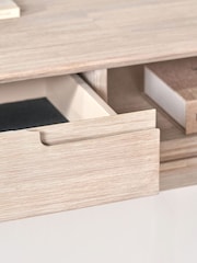 Pacific White Sand Acacia Wood 1 Drawer Console Table - Image 3 of 6