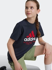 adidas majica s kratkimi rokavi iz 100% bombaža Kids Manchester United - Slika 1 iz 4