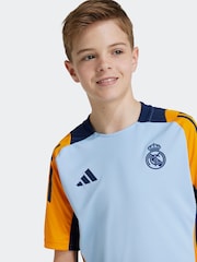 adidas Blue/Orange Kids Real Madrid Tiro 24 Competition Training Jersey - Image 3 of 7