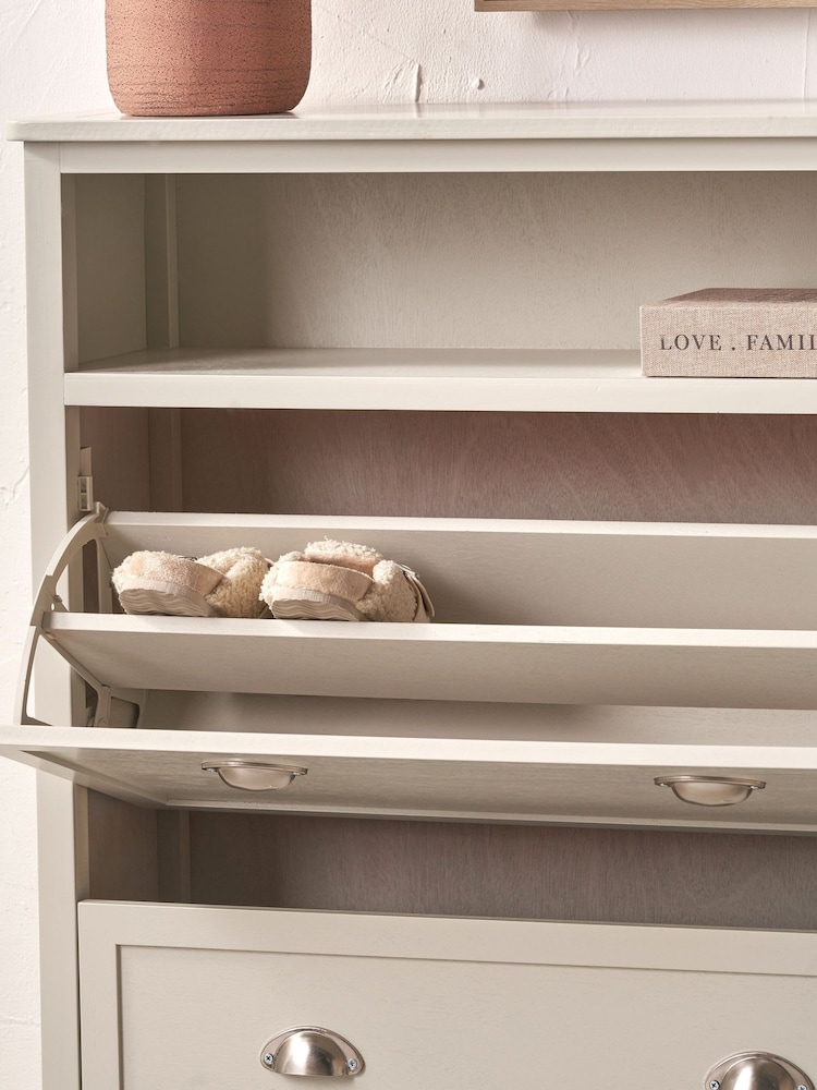 Pacific Linen Pine Wood Shoe Storage Unit - Image 2 of 9