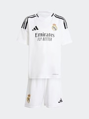adidas White Kids Real Madrid 24/25 Home Mini Kit - Image 1 of 3