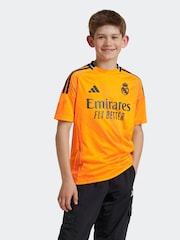 adidas Orange Kids Real Madrid 24/25 Away Jersey - Image 1 of 8