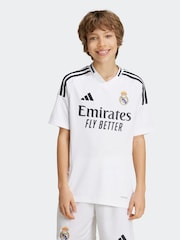 adidas White Real Madrid 24/25 Home Kids Jersey - Image 1 of 9
