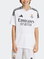adidas White Real Madrid 24/25 Home Kids Jersey - Image 4 of 9