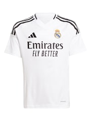 adidas White Real Madrid 24/25 Home Kids Jersey - Image 8 of 9