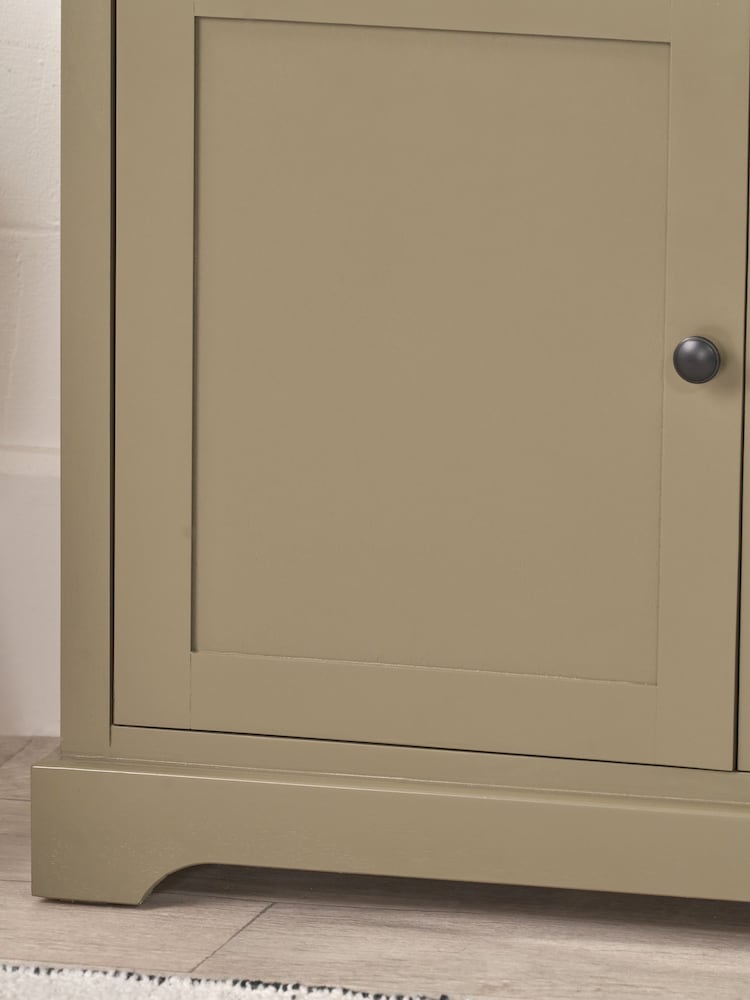 Pacific Olive Pine Wood 3 Door 3 Drawer Unit - Image 2 of 8 Pacific Olive Pine Wood 3 Door 3 Drawer Unit - Image 2 of 8