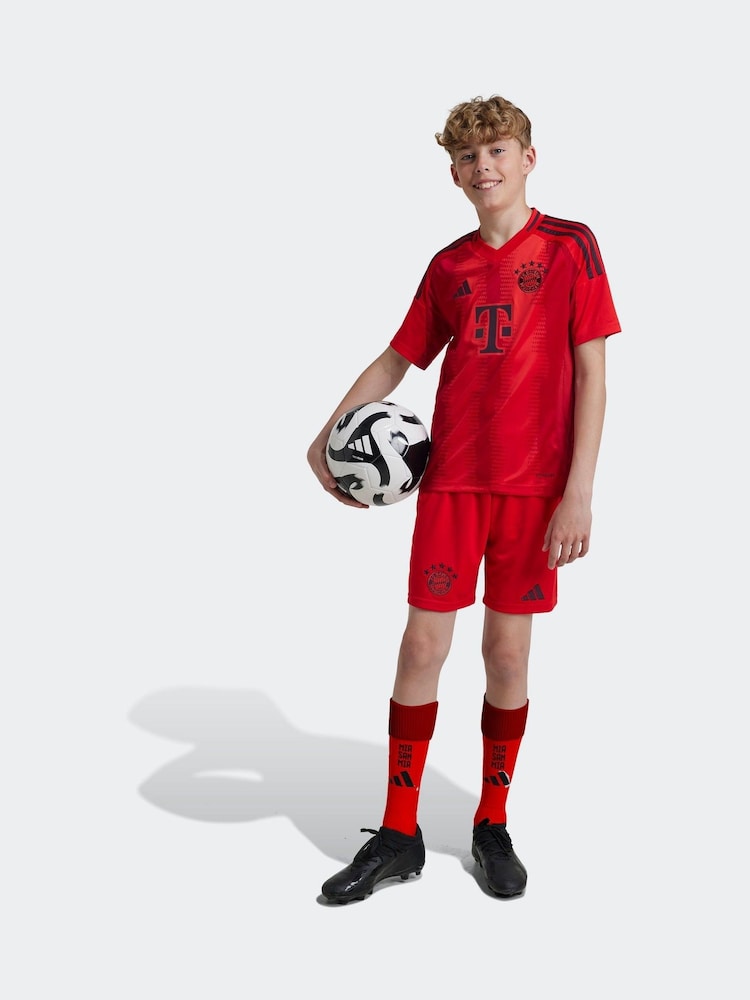 adidas Red Kids FC Bayern 24/25 Home Shorts - Image 1 of 8