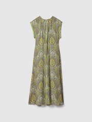 Florere Printed Tie Back Midi Dress - Image 2 of 6