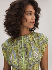 Florere Printed Tie Back Midi Dress - Image 3 of 6