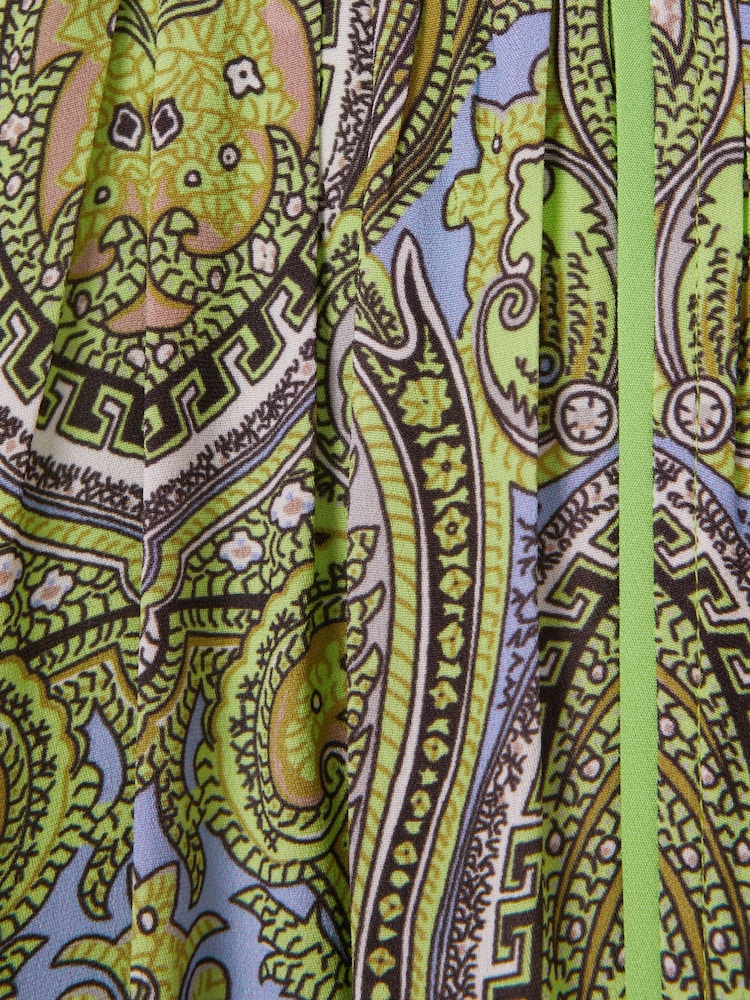 Bedruckt Midi kleid „Florere“ mit Krawatte rücken - Bild 3 von 3