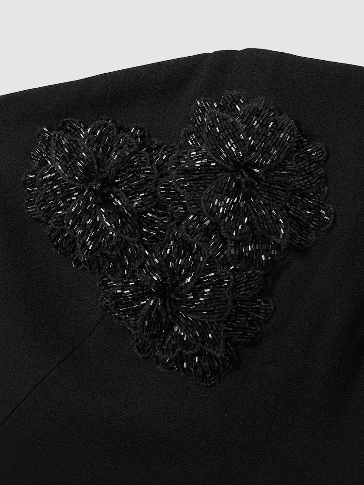 Rachel Gilbert Embellished Bodycon Midi Dress - Image 4 of 4