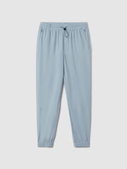 Reiss Blue Silver Dax Castore Water Repellent Track Joggers - Image 2 of 8
