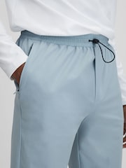Reiss Blue Silver Dax Castore Water Repellent Track Joggers - Image 4 of 8