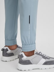Reiss Blue Silver Dax Castore Water Repellent Track Joggers - Image 6 of 8